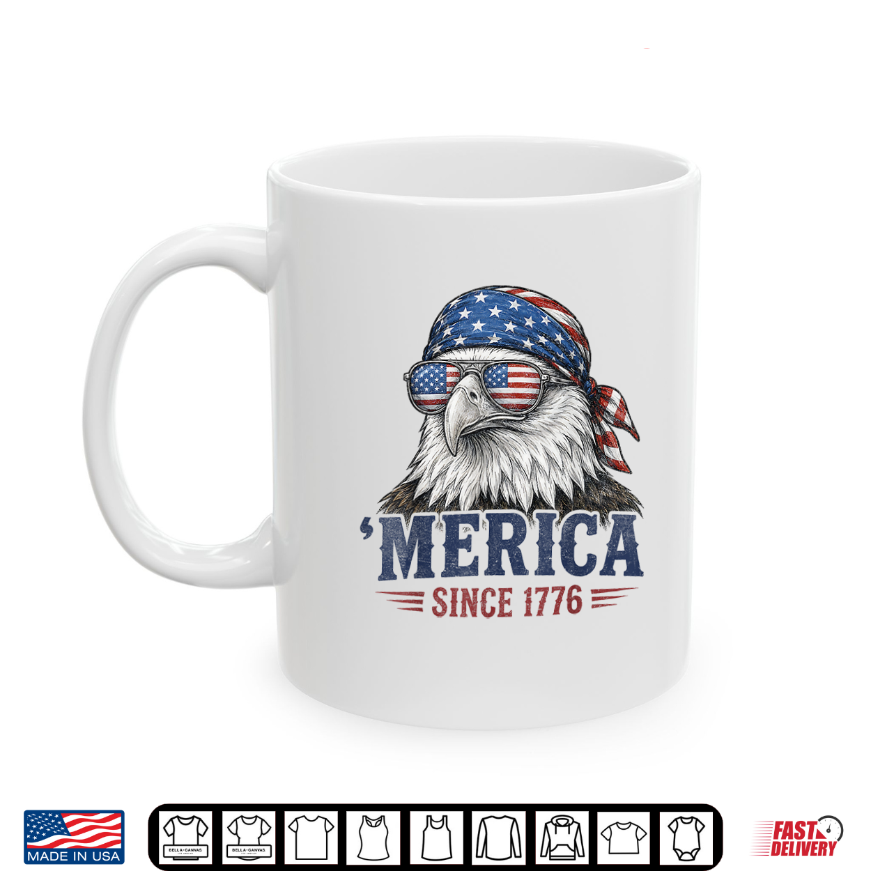 ‘Merica Eagle Patriotic American Flag Bandana Usa Since 1776 Shirt ‘Merica Eagle Patriotic American Flag Bandana Usa Since 1776 Shirt