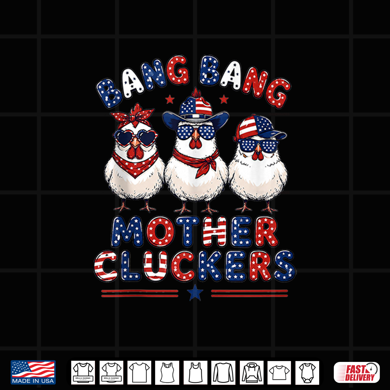 Bang Bang Mother Cluckers Funny Chicken 4Th Of July Us Flag Shirt Bang Bang Mother Cluckers Funny Chicken 4Th Of July Us Flag Shirt