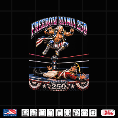 Design Freedom Mania 250 George Washington America 4th of July Shirt
