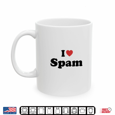 Mug I Love Spam Funny Humor Retro Shirt