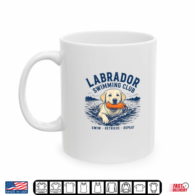 Mug Labrador Swimming Club Funny Dog Lover Shirt