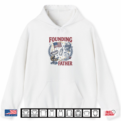 Hoodie Baby Founding Fathers Funny 4th July Pregnancy Announcement Shirt