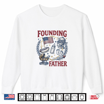 Sweatshirt Baby Founding Fathers Funny 4th July Pregnancy Announcement Shirt