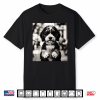 Bernedoodle Iced Coffee Photo Funny Dog Lover Art Shirt