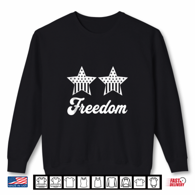 Sweatshirt I Put D in Freedom Funny 4th of July Matching Couples Shirt