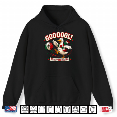 Hoodie Merlin the Duck Mexico Soccer El Pato del Partido Shirt