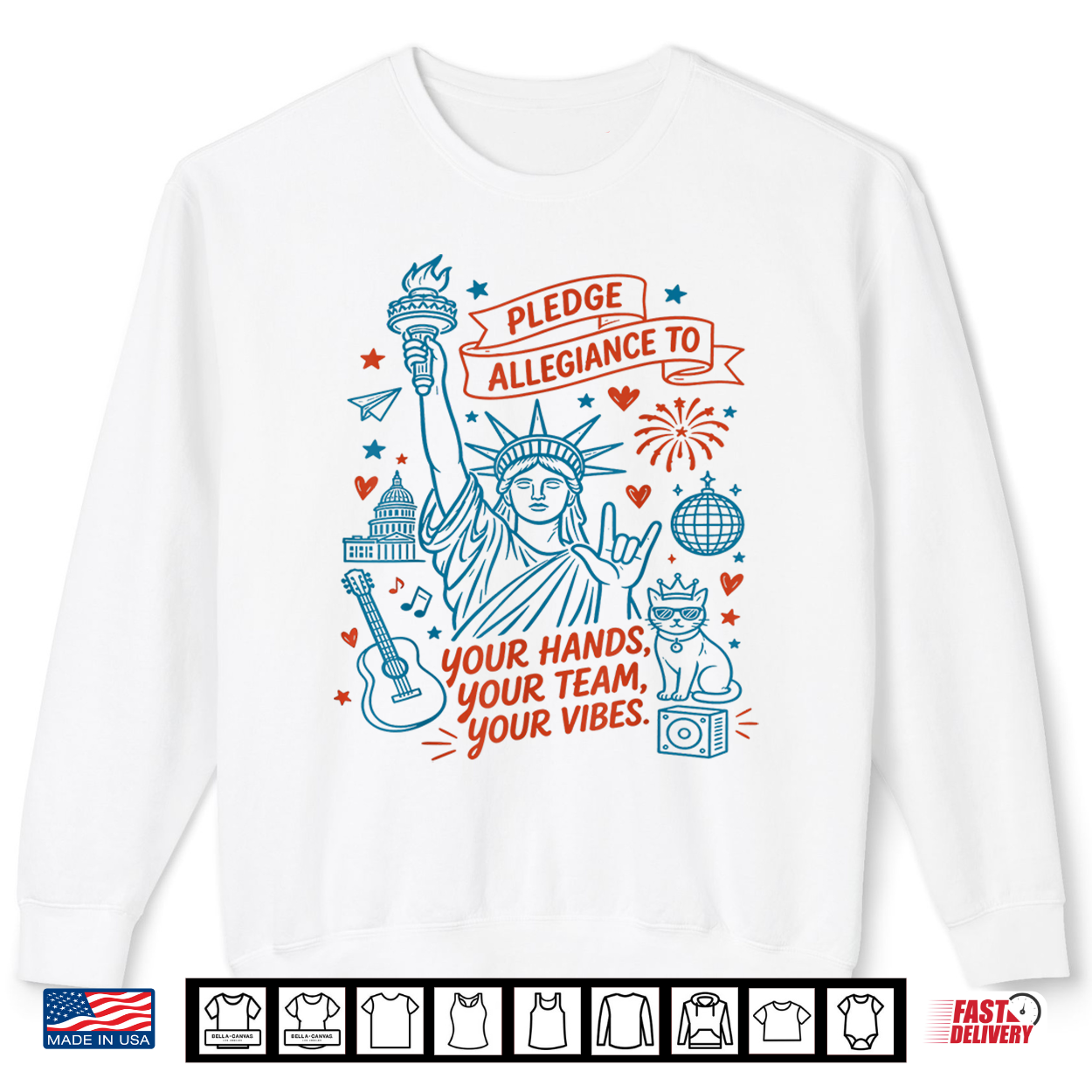Statue Of Liberty Patriotic Pledge Allegiance To Your Hands Shirt Statue Of Liberty Patriotic Pledge Allegiance To Your Hands Shirt