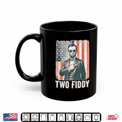 Mug Retro Two Fiddy Abraham Lincoln 250 Funny 4th of July Shirt