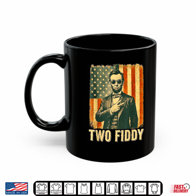 Mug Two Fiddy Abraham Lincoln 250 Funny 4th of July Shirt