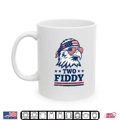 Mug Two Fiddy Funny American Flag 250th Patriotic Eagle Humor Shirt