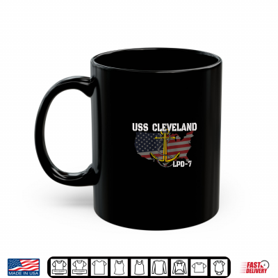 Mug USS Cleveland LPD 7 Landing Platform Dock Veteran Day Father Shirt
