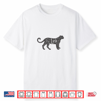 Leo Zodiac Characteristics Lioness Silhouette Shirt