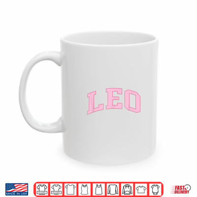 Leo Zodiac Horoscope Pink Retro Preppy Throwback Womens Shirt 3 Mug Leo Zodiac Horoscope Pink Retro Preppy Throwback Womens Shirt