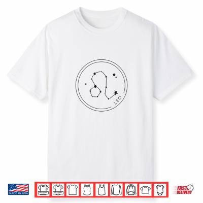 Leo Zodiac Sign Constellation Horoscope Men Women Kids Shirt