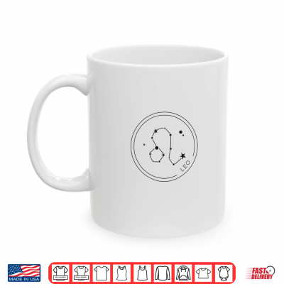 Mug Leo Zodiac Sign Constellation Horoscope Men Women Kids Shirt
