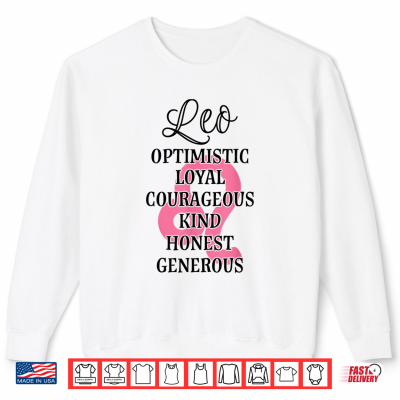 Sweatshirt Zodiac Sign Leo Personality Trait Horoscope Astrology Shirt