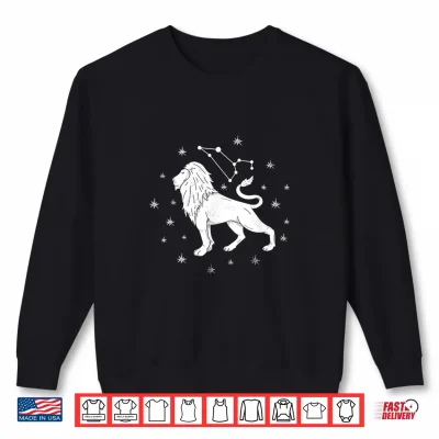 Sweatshirt Leo Constellation Zodiac Astrology Shirt
