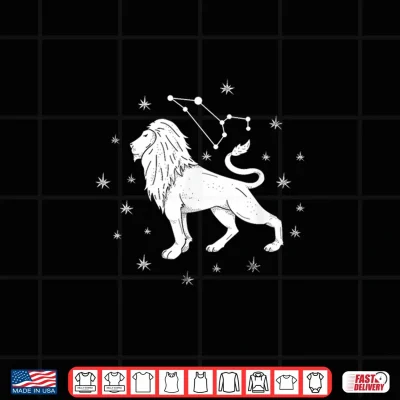 Design Leo Constellation Zodiac Astrology Shirt