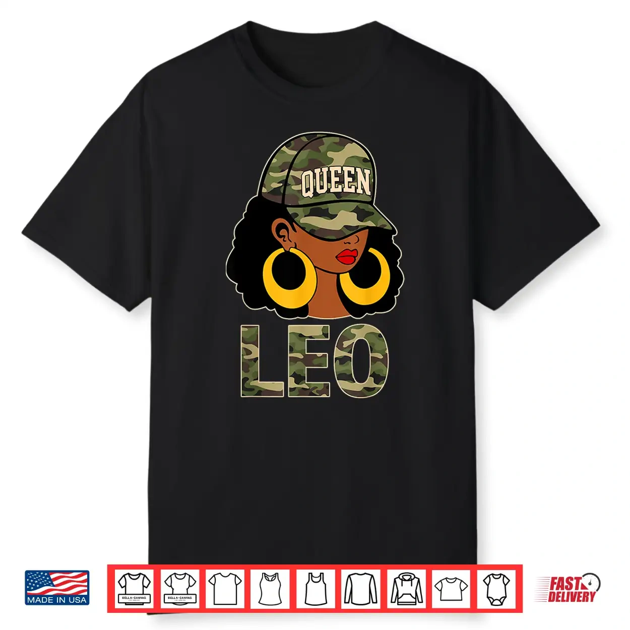 Leo Queen Black Culture Cap Hat Camo Afro Zodiac Shirt Leo Queen Black Culture Cap Hat Camo Afro Zodiac Shirt