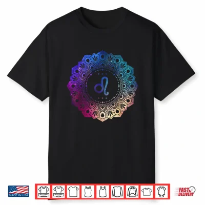 Leo Zodiac Mandala Mandala Star Sign Leo Shirt