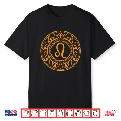 Leo Zodiac Symbol Birthday Astrology Horoscope Sign Shirt