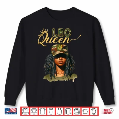 Sweatshirt Leo Zodiac Sign Leo Vibes Horoscope Afro Black Culture Shirt