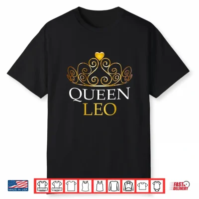 Queen Leo Zodiac Birthday Gift Shirt