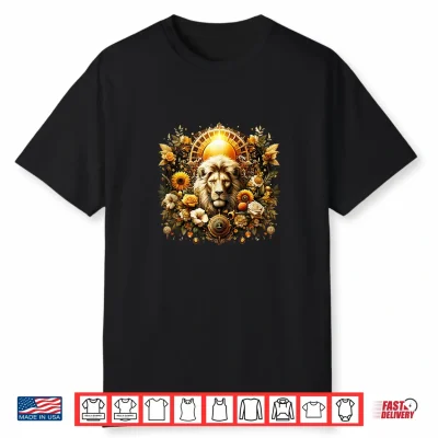 Regal Lion Leo Zodiac Sign With Luxurious Accents Shirt