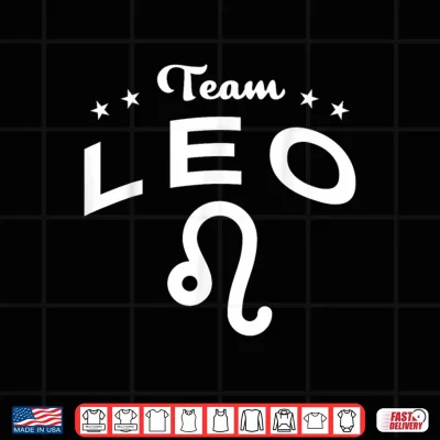 Design Team Leo Stars Astrology Zodiac Shirt