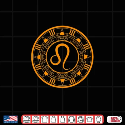 Design Zodiac Leo Birthday August July Shirt