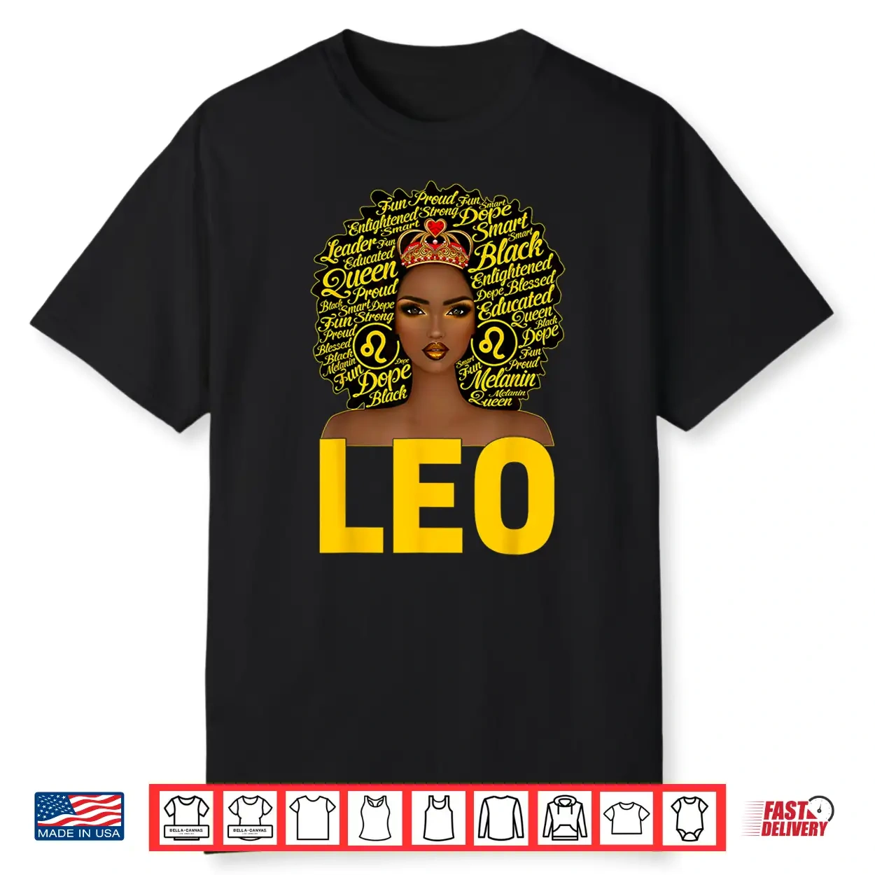 Afro Black Woman Birthday Queen Zodiac Leo Queen Shirt Afro Black Woman Birthday Queen Zodiac Leo Queen Shirt