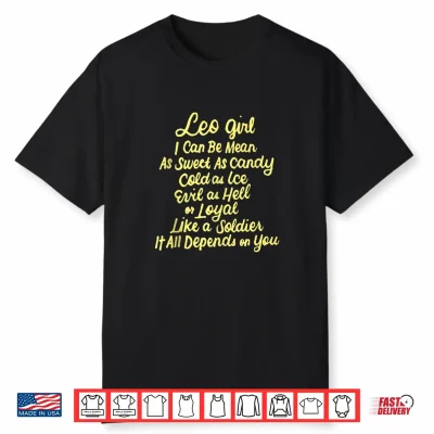 Birthday Gift Leo Girl July Or August Women Shirt