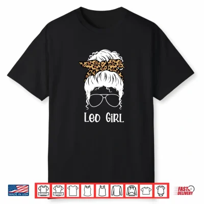 Leo Girl Leopard Bandana Astrology Shirt