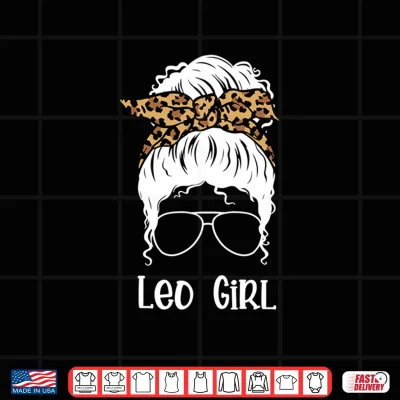 Design Leo Girl Leopard Bandana Astrology Shirt