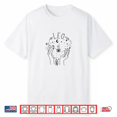 Leo Zodiac Sign Astrology Horoscope Leo Symbol Celestial Shirt