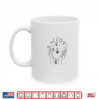 Mug Leo Zodiac Sign Astrology Horoscope Leo Symbol Celestial Shirt