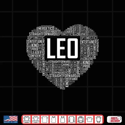 Design Leo Zodiac Traits Horoscope Astrology Sign Gift Heart Shirt