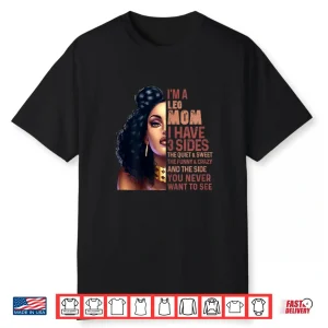 Womens I Am Leo Mom Zodiac Astrology Mothers Day Mama Shirt