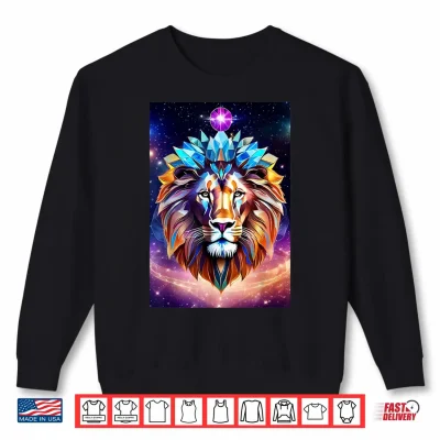 Sweatshirt Zodiac Leo Rainbow Lion Astrology Horoscope Metaphysical Shirt
