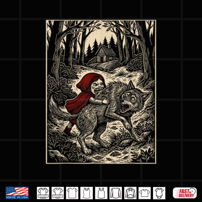 Design Little Red Riding Hood Humor of Inverted Stories Shirt