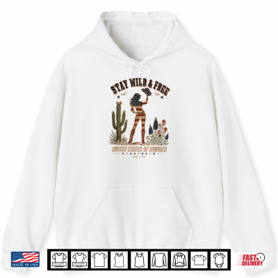 Hoodie Western Cowgirl Shirt Patriotic Flag Shirt