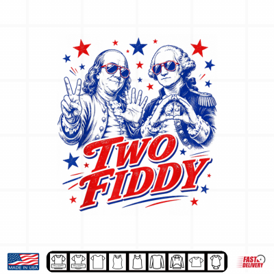 Design Two Fiddy 250th 4th of July American Funny Patriotic 250 USA Shirt