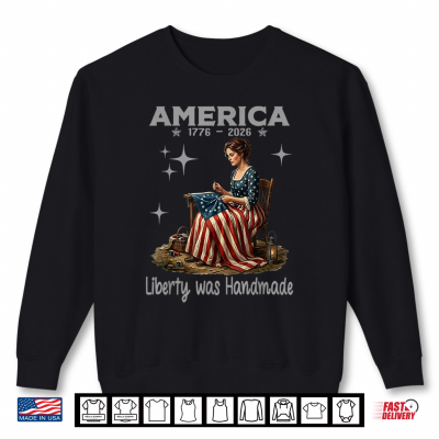 Sweatshirt Betsy Ross Flag Patriotic 4th of July Vintage Shirt