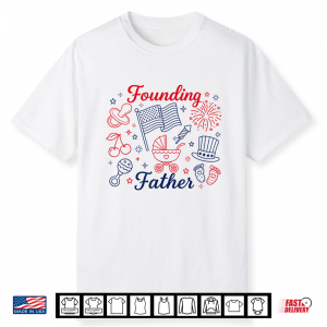 Founding Father 4Th Of July Pregnancy Announcement Baby Shirt