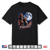 Funny Patriotic Founding Fathers Howling Full Moon Freedom Premium Tri Blend Shirt