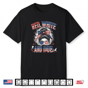 Red White And Due 4Th Of July Pregnancy Announcement Shirt