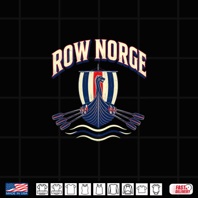 Design Row Norge Norwegian Viking Ship Norway Rowing Boat Pride Premium Tri Blend Shirt