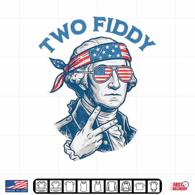 Design Two Fiddy 4th of July George Washington 250 Funny Shirt