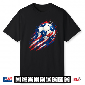 Usa Flag Soccer Kids Boys Shirt