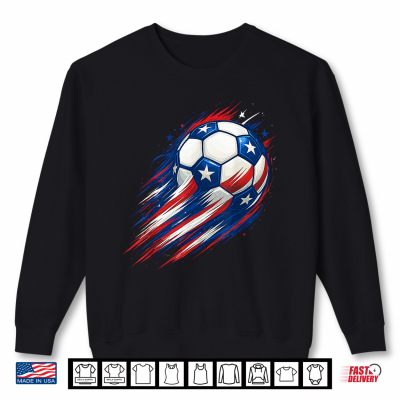 Sweatshirt USA Flag Soccer Kids Boys Shirt